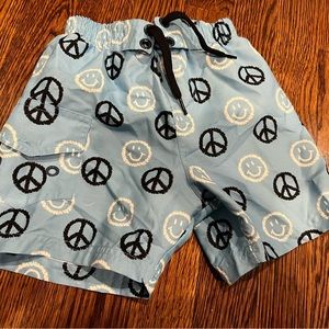 Peace Sign Swim Trunks